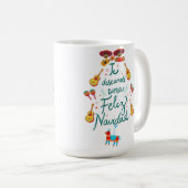 Feliz navidad コーヒーマグカップ (正面右)