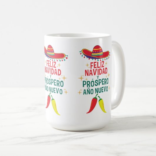 Feliz navidad コーヒーマグカップ (正面右)