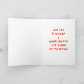 Feliz Navidad シーズンカード (内部)