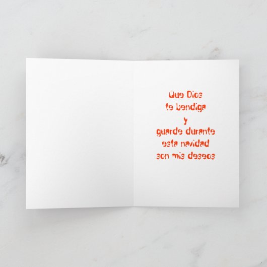 Feliz Navidad シーズンカード (内部)