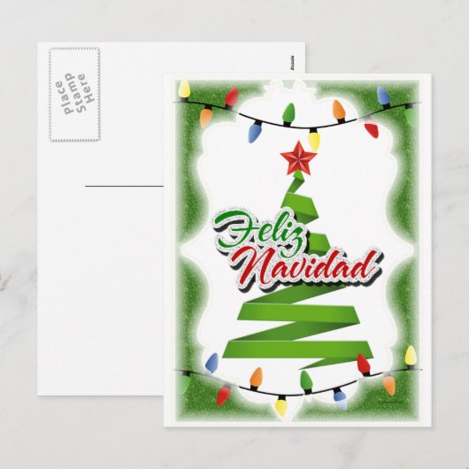 Feliz Navidad シーズンポストカード (正面/裏面)