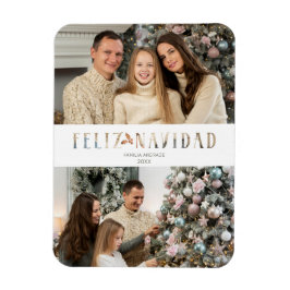 Feliz Navidad スペインの切り絵エフェクト 写真 マグネット