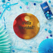 ¡ Feliz Navidad! スペイン人bfのメリークリスマス ペーパープレート (パーティー)