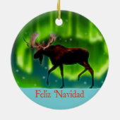 Feliz Navidad – ノーザンライトムース セラミックオーナメント (裏面)