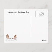 Feliz Navidad -バイキング船とノーザンライト ポストカード (裏面)