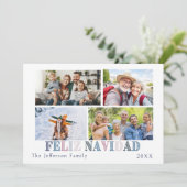 Feliz Navidad フォトカード 4枚 シーズンカード (スタンド正面)