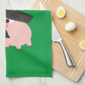 Feliz Navidad! ブタ キッチンタオル (四つ折り)