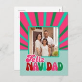 Feliz Navidad – ブライト・マクシマリスト シーズンポストカード (正面/裏面)