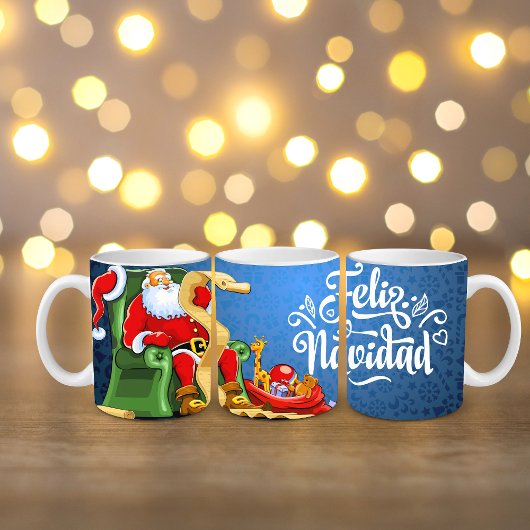 "Feliz Navidad"マグカップ， 11 oz コーヒーマグカップ