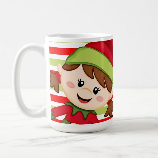 "Feliz Navidad"マグカップ, 15 oz コーヒーマグカップ (左)