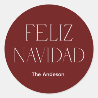 feliz navidad  ラウンドシール