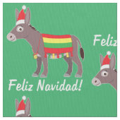 Feliz Navidad! 休日の間服を着るBurro ファブリック (クローズアップ)