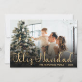 Feliz Navidad 写真 ホリデーカード (正面)
