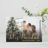 Feliz Navidad 写真 ホリデーカード (スタンド正面)