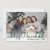 Feliz Navidad 写真 ホリデーカード (正面)