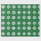 Feliz Navidad 家族の名前入り クリスマス ラッピングペーパー (フラット)