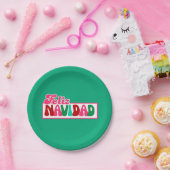 Feliz Navidad – 明るいカラフル ペーパープレート (パーティー)