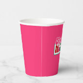 Feliz Navidad – 明るいピンク 紙コップ (右)
