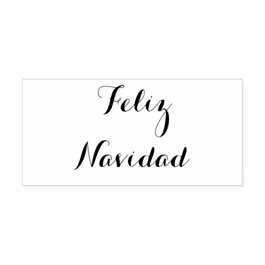 Feliz Navidad – 木製スタンプ ラバースタンプ (インプリント)
