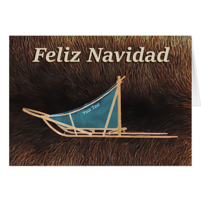 Feliz Navidad – 犬ぞり (正面横)