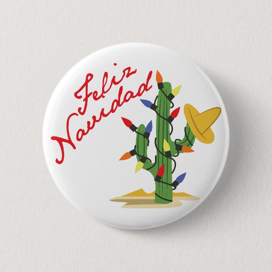 Feliz Navidad 缶バッジ (正面)