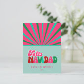 Feliz Navidad – 非フォトカスタム シーズンポストカード (スタンド正面)