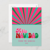 Feliz Navidad – 非フォトカスタム シーズンポストカード (正面/裏面)