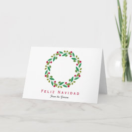 Feliz Navidad – 非写真ホリデーカード シーズンカード