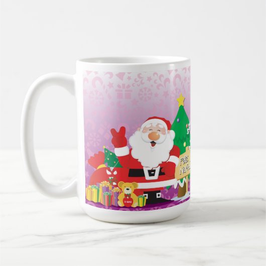 "Feliz Navidad" 15オズ コーヒーマグカップ (左)