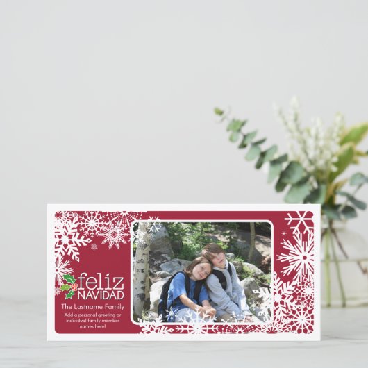 Feliz Navidad - 1 foto シーズンカード (スタンド正面)