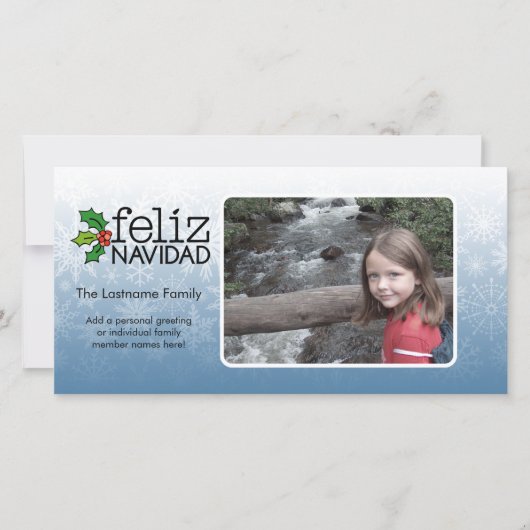 Feliz Navidad - 1 foto シーズンカード (正面)