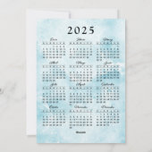 Feliz Navidad 2025カレンスペインのダーペンギン シーズンカード (裏面)