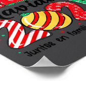 Feliz Navidad 2025 Spanish Christmas Mexican Famil ポスター (角)
