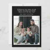 Feliz Navidad 4フォトフラットホリデーカード シーズンカード (裏面)