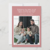 Feliz Navidad 4 Photo Flat Holiday Card シーズンカード (裏面)