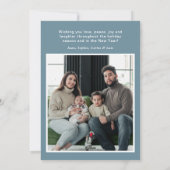 Feliz Navidad 4 Photo Flat Holiday Card シーズンカード (裏面)