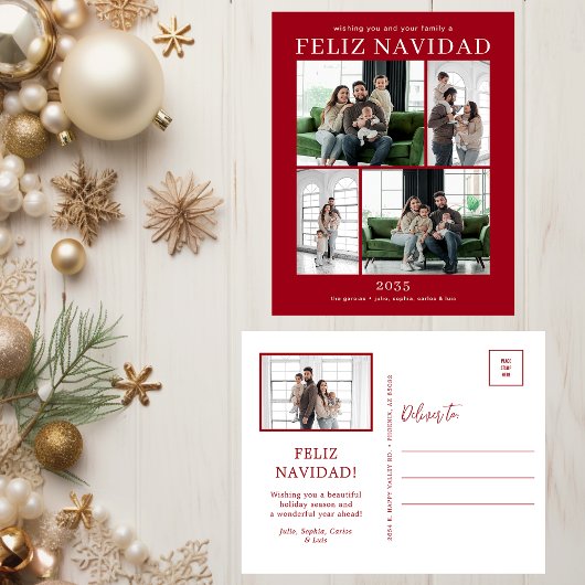 Feliz Navidad 5 写真 シーズンポストカード