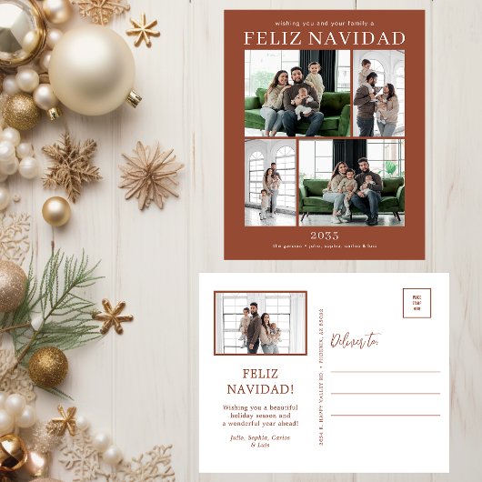 Feliz Navidad 5 Photo シーズンポストカード