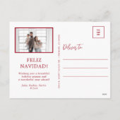 Feliz Navidad 5 Photo シーズンポストカード (裏面)
