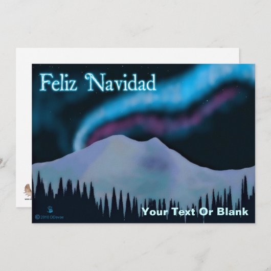 Feliz Navidad - Blue Aurora (正面/裏面)