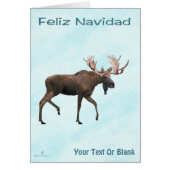 Feliz Navidad - Bull Moose On Snow (正面)
