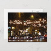 Feliz Navidad. Calle Princesa, Madrid シーズンポストカード (正面/裏面)