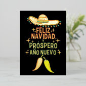 Feliz navidad christmas 箔シーズンカード (立ち正面)