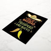 Feliz navidad christmas 箔シーズンカード (回転した状態)