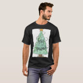 Feliz Navidad Christmas Tree T Shirt Tシャツ (正面フル)