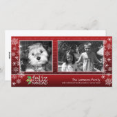 Feliz Navidad - collage de 2 fotos シーズンカード (正面/裏面)