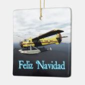 Feliz Navidad - de Hvilland DH3-C Otter セラミックオーナメント (左)