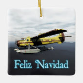 Feliz Navidad - de Hvilland DH3-C Otter セラミックオーナメント (正面)