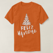 Feliz Navidad Happy Christmas in Spanish  Tシャツ (デザイン正面)