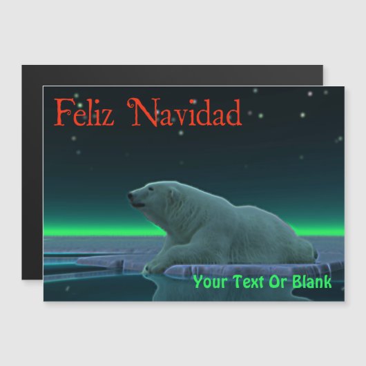 Feliz Navidad - Ice Edge Polar Bear (正面/裏面)